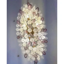 Sale Pamono Multicolored Poliedri Murano Glass Chandelier by Simoeng