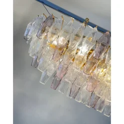 Sale Pamono Multicolored Poliedri Murano Glass Chandelier by Simoeng