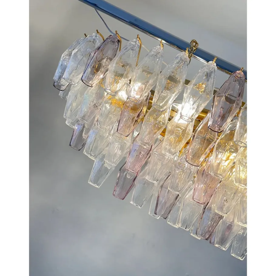 Sale Pamono Multicolored Poliedri Murano Glass Chandelier by Simoeng