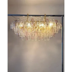 Sale Pamono Multicolored Poliedri Murano Glass Chandelier by Simoeng