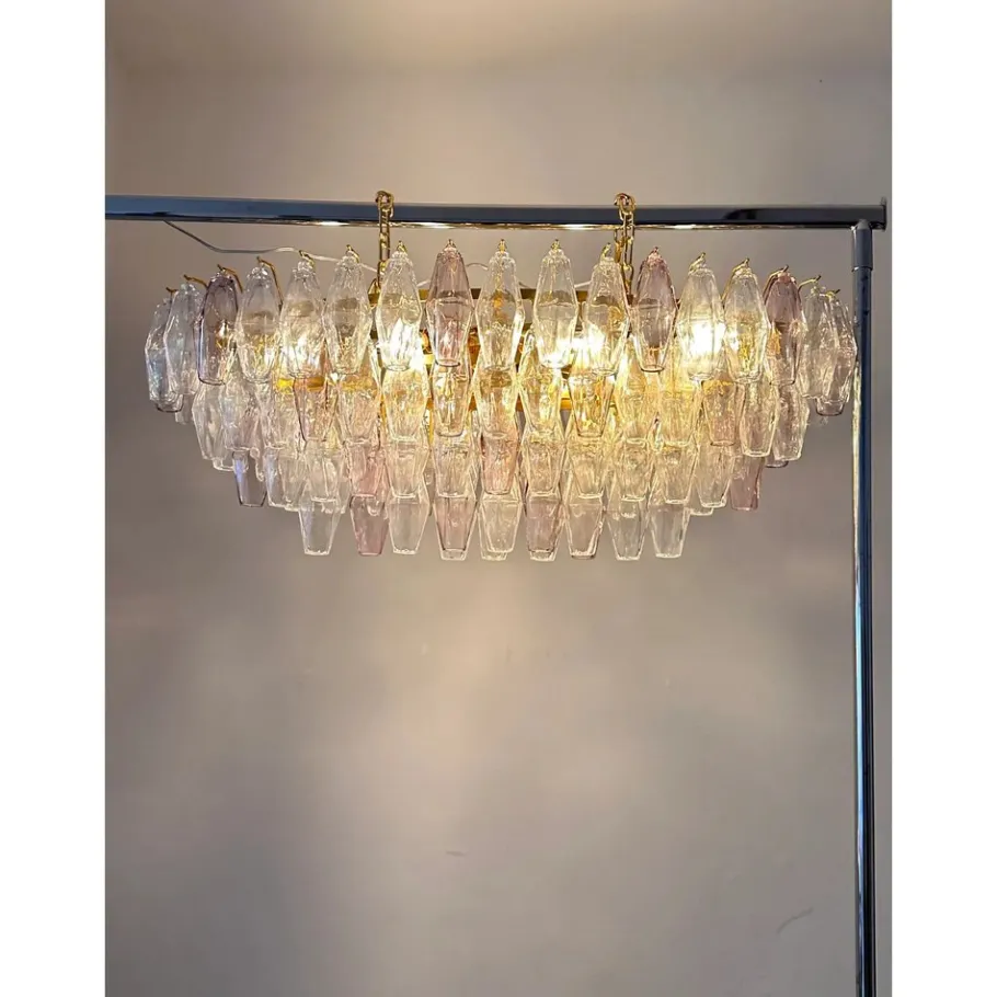 Sale Pamono Multicolored Poliedri Murano Glass Chandelier by Simoeng