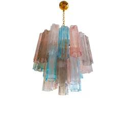 Hot Pamono Multicolour Trunks Chandelier from Murano Glass