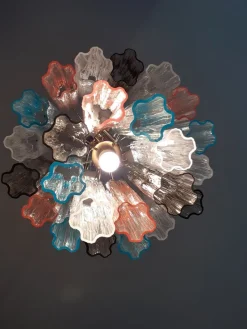 Hot Pamono Multicolour Trunks Chandelier from Murano Glass