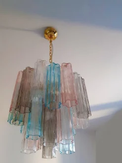 Hot Pamono Multicolour Trunks Chandelier from Murano Glass