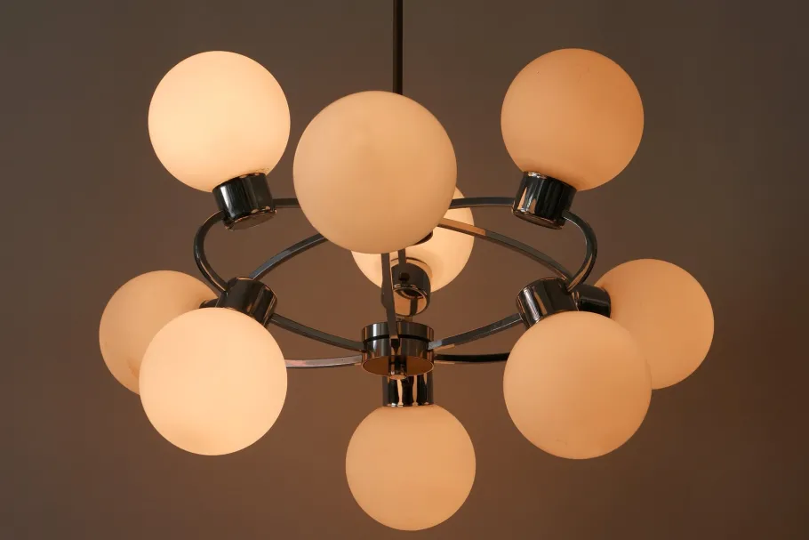 Clearance Pamono Multi-Globe Ceiling Lamp, 1970s