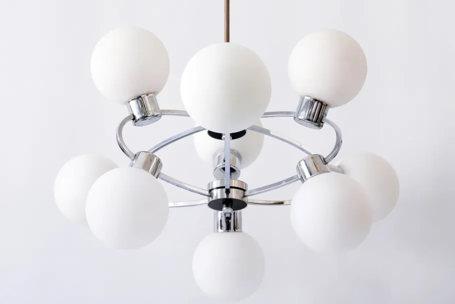 Clearance Pamono Multi-Globe Ceiling Lamp, 1970s