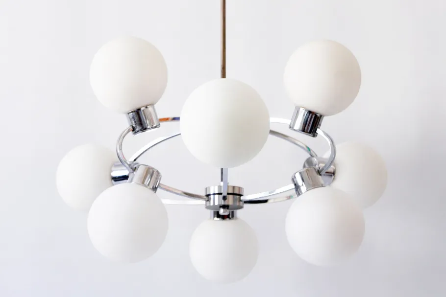 Clearance Pamono Multi-Globe Ceiling Lamp, 1970s