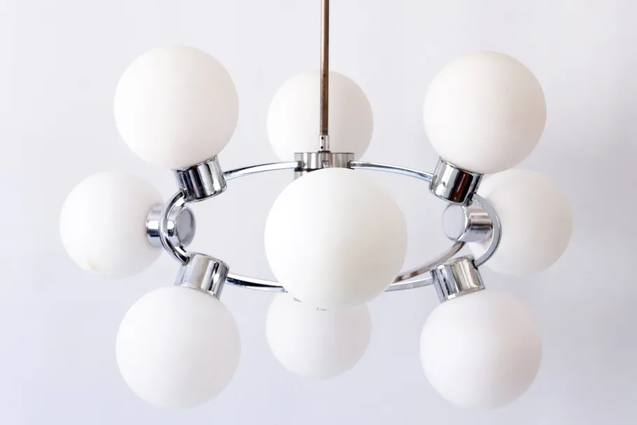 Clearance Pamono Multi-Globe Ceiling Lamp, 1970s