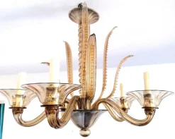Sale Pamono Murano Chandelier from Barovier & Toso