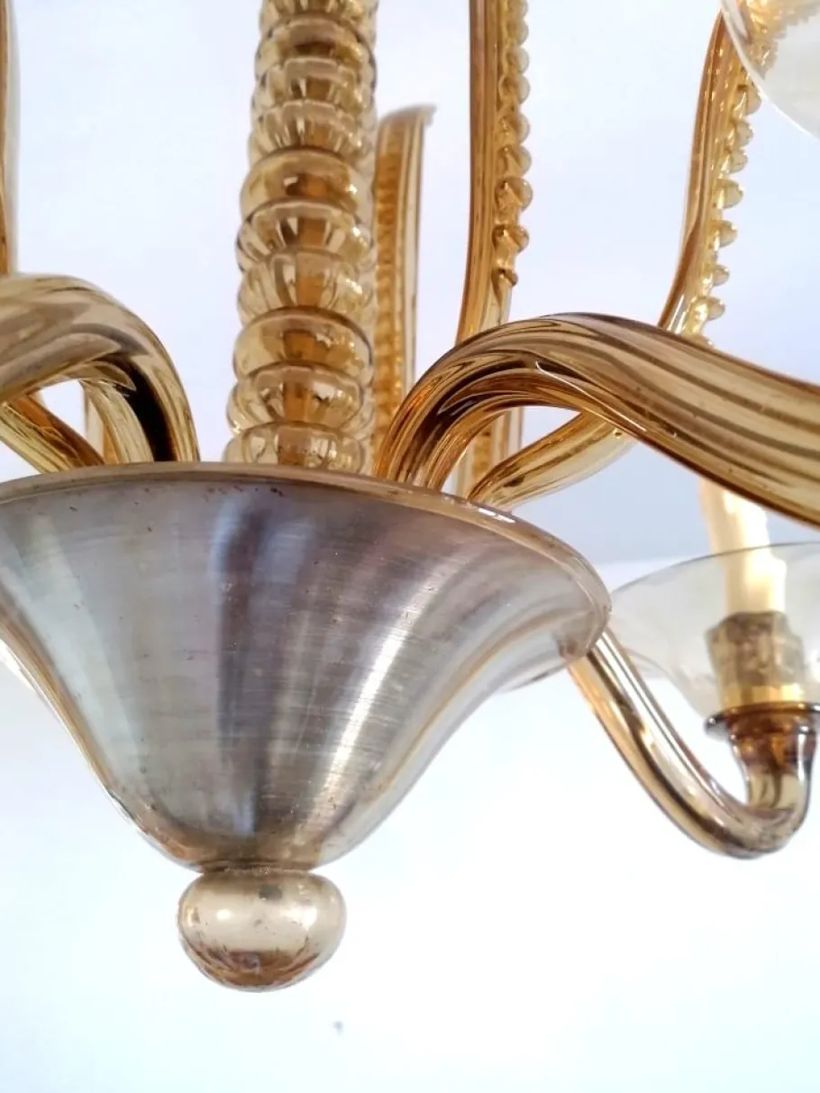 Sale Pamono Murano Chandelier from Barovier & Toso