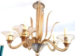 Sale Pamono Murano Chandelier from Barovier & Toso