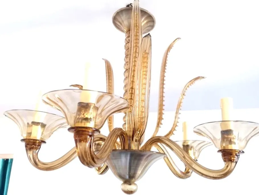Sale Pamono Murano Chandelier from Barovier & Toso