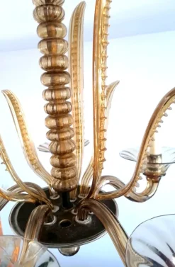 Sale Pamono Murano Chandelier from Barovier & Toso