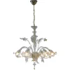 Discount Pamono Murano Chandelier with Flowers, 1980s