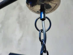 Sale Pamono Murano Chandelier with Nickel-Plated Brass, 1970s