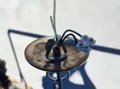 Sale Pamono Murano Chandelier with Nickel-Plated Brass, 1970s