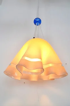 Clearance Pamono Murano Fazzoletto Ceiling Lamp, 1960s
