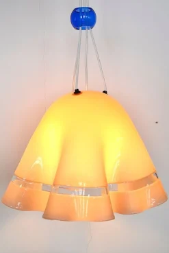 Clearance Pamono Murano Fazzoletto Ceiling Lamp, 1960s