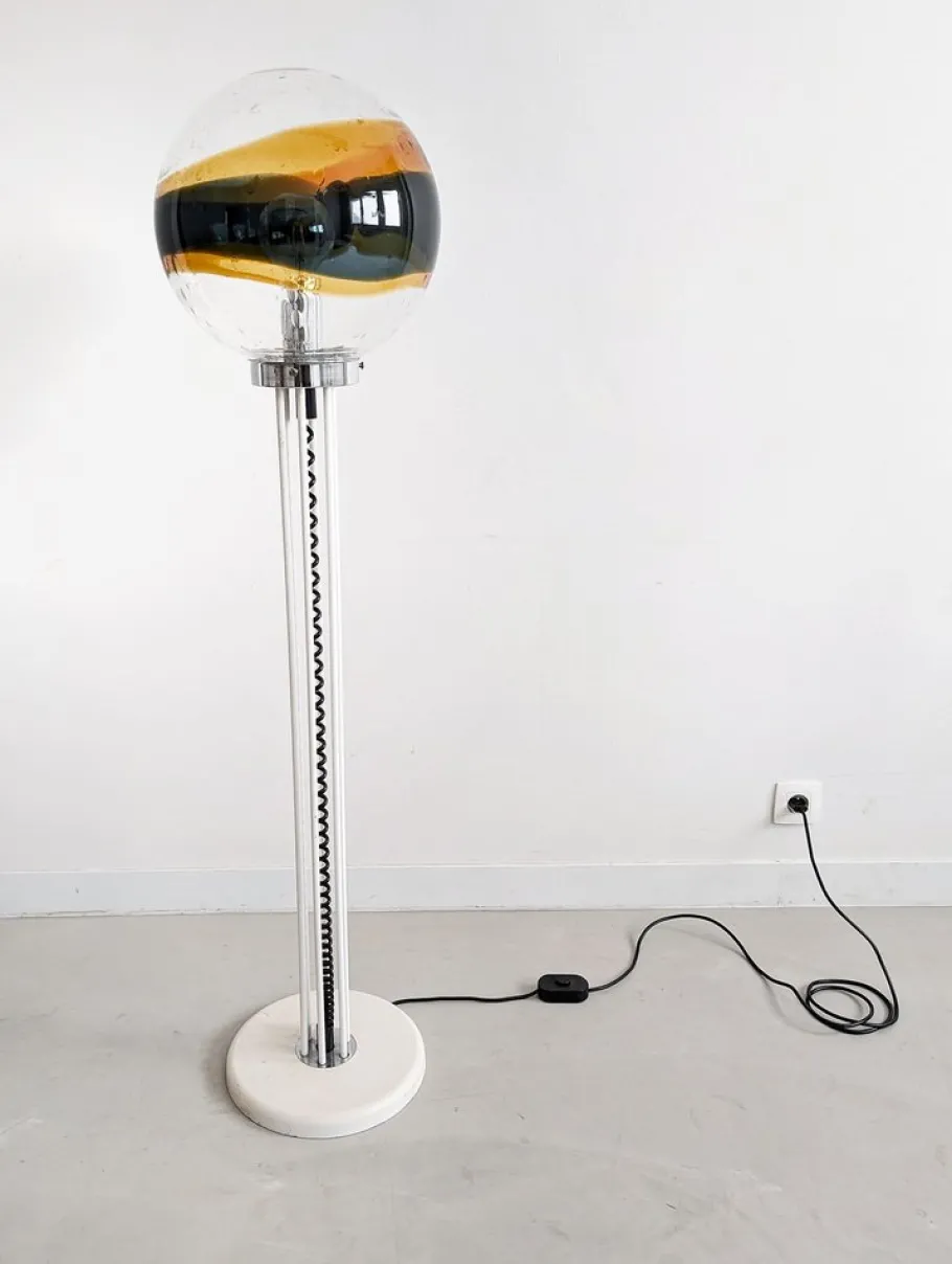 Clearance Pamono Murano Floor Lamp by Targetti Sankey, 1970s