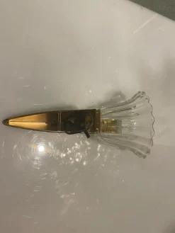 Clearance Pamono Murano Glass & Brass Sconces, 1970s, Set of 2