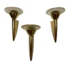 Hot Pamono Murano Glass and Brass Sconces, 1980s, Set of 3