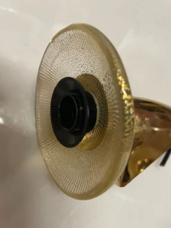 Hot Pamono Murano Glass and Brass Sconces, 1980s, Set of 3