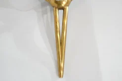 Clearance Pamono Murano Glass and Bronze Floor Lamp attributed to Seguso Vetri, Italy, 1950s.