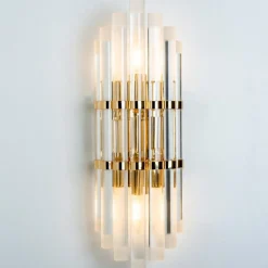 Hot Pamono Murano Glass and Gilt Brass Sconce, 1960s