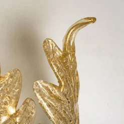Best Pamono Murano Glass and Gold-Plated Wall Sconce from Barovier & Toso, 1960s