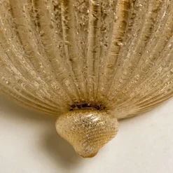 Best Pamono Murano Glass and Gold-Plated Wall Sconce from Barovier & Toso, 1960s