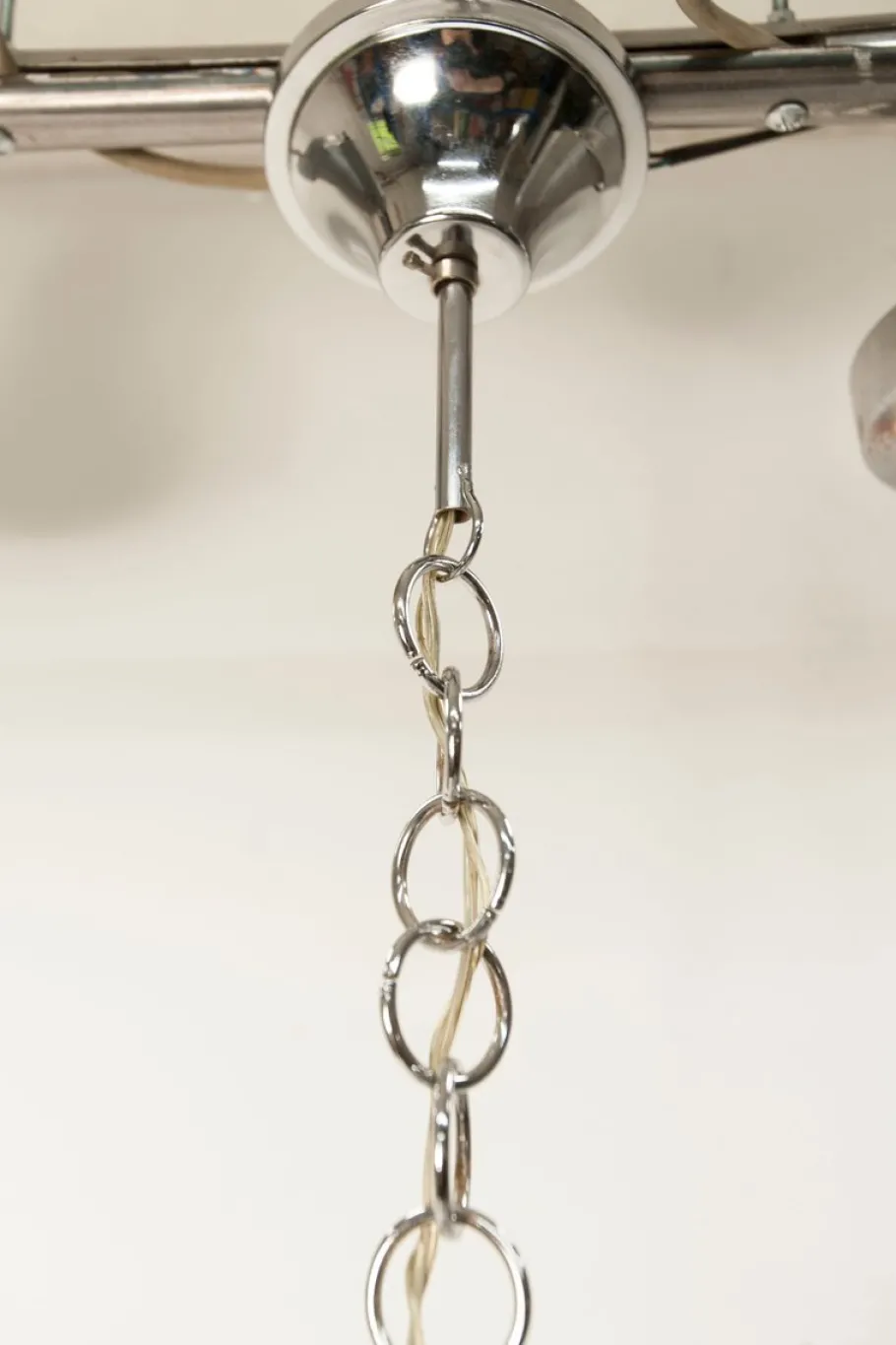 Best Pamono Murano Glass and Teak Chandelier from Mazzega, 1960s