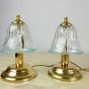 Best Pamono Murano Glass Bedside Lamps, Italy, 1980s, Set of 2