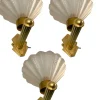 Sale Pamono Murano Glass Brass Sconces, 1950s, Set of 3