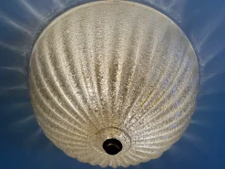 Best Pamono Murano Glass Ceiling Light by Barovier & Toso, Italy, 1960s