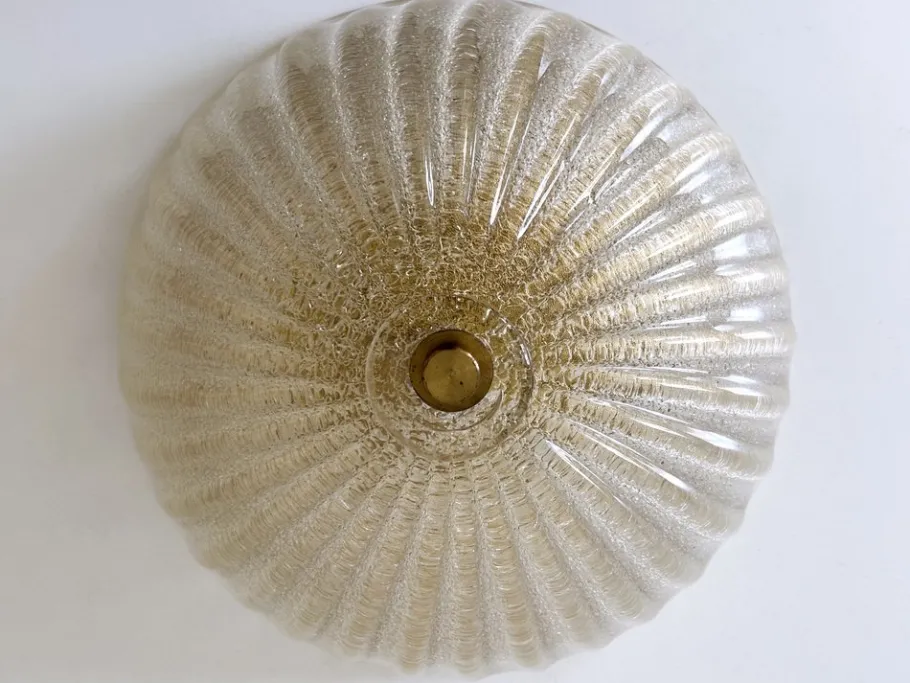 Best Pamono Murano Glass Ceiling Light by Barovier & Toso, Italy, 1960s
