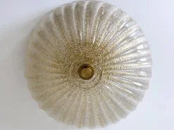 Best Pamono Murano Glass Ceiling Light by Barovier & Toso, Italy, 1960s