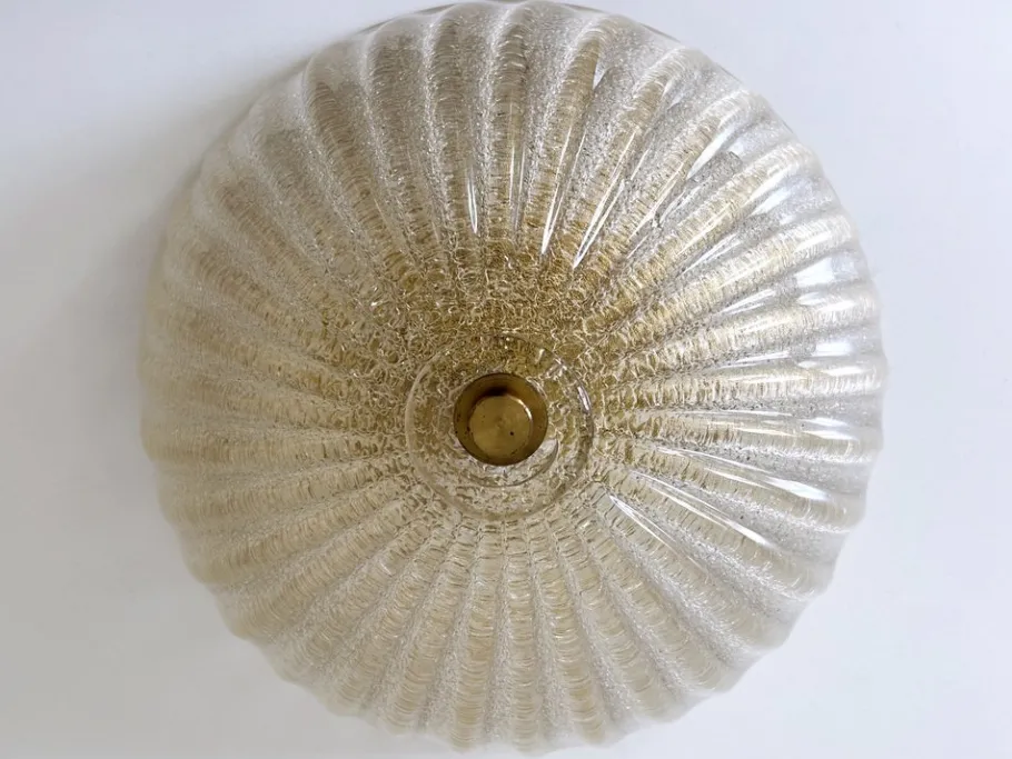 Best Pamono Murano Glass Ceiling Light by Barovier & Toso, Italy, 1960s