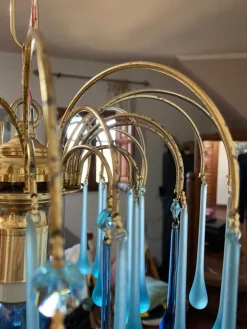 Best Pamono Murano Glass Chandelier attributed to Paolo Venini, 1970s