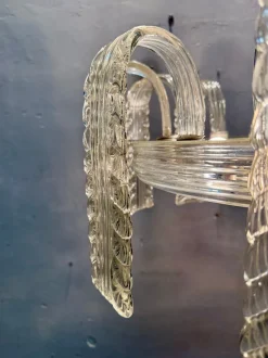 Discount Pamono Murano Glass Chandelier by Venini, 1940s