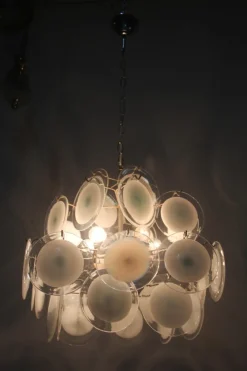 Sale Pamono Murano Glass Chandelier from Vistosi, 1970s
