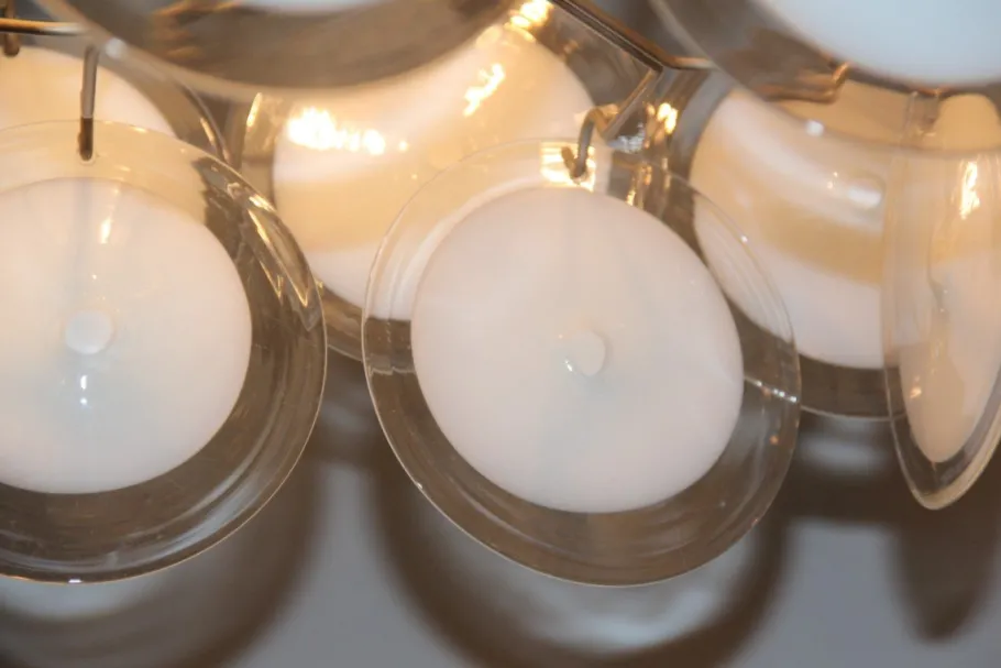 Sale Pamono Murano Glass Chandelier from Vistosi, 1970s