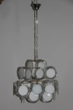 Sale Pamono Murano Glass Chandelier from Vistosi, 1970s