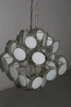 Sale Pamono Murano Glass Chandelier from Vistosi, 1970s