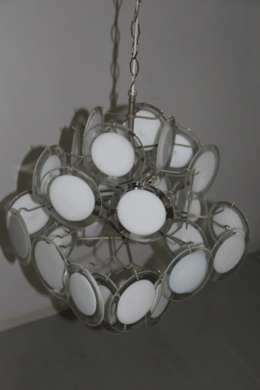 Sale Pamono Murano Glass Chandelier from Vistosi, 1970s