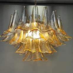 Sale Pamono Murano Glass Chandelier frrom La Murrina, 1970s