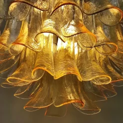 Sale Pamono Murano Glass Chandelier frrom La Murrina, 1970s