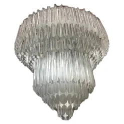 Sale Pamono Murano Glass Chandelier with Quadriedro by Simoeng