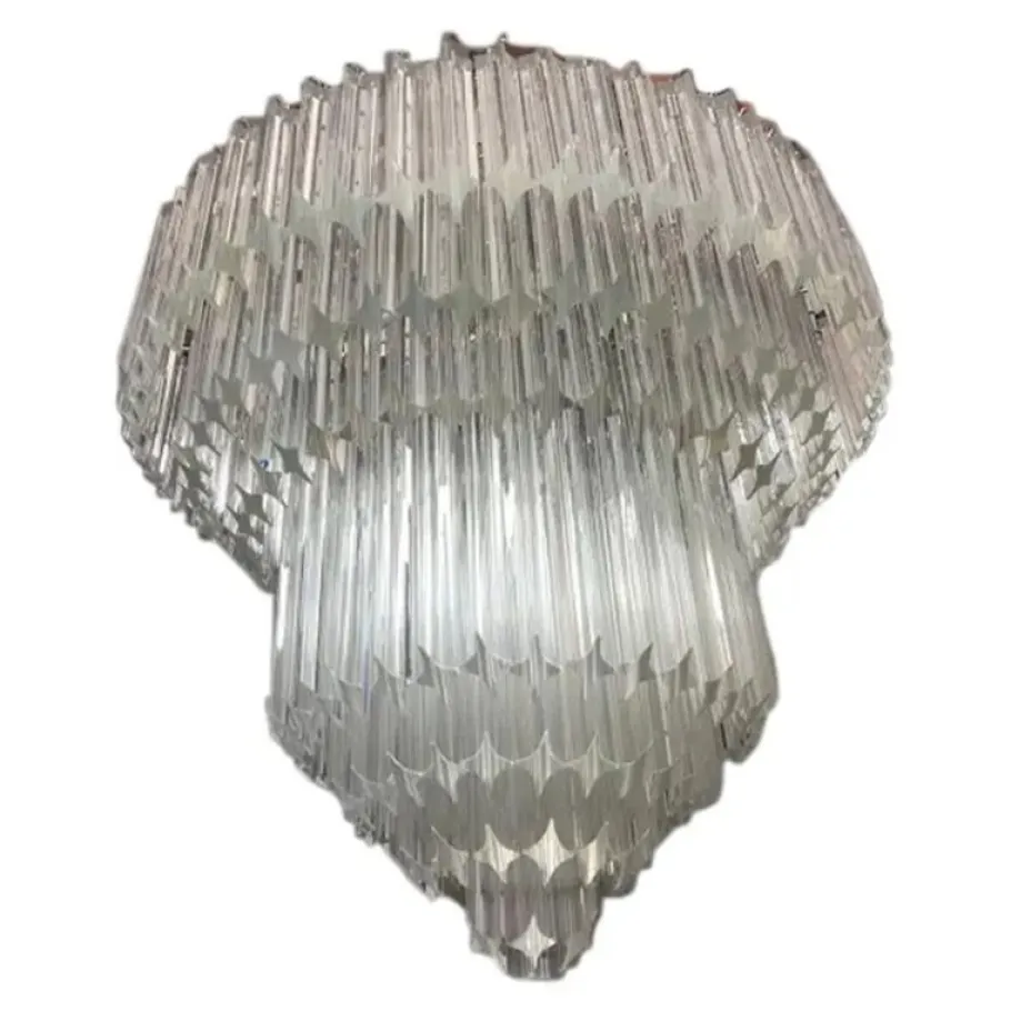 Sale Pamono Murano Glass Chandelier with Quadriedro by Simoeng