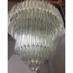 Sale Pamono Murano Glass Chandelier with Quadriedro by Simoeng