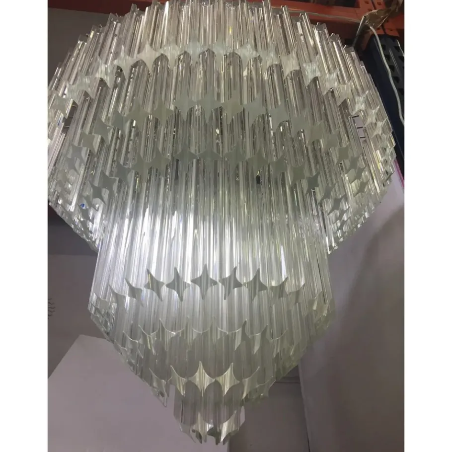 Sale Pamono Murano Glass Chandelier with Quadriedro by Simoeng